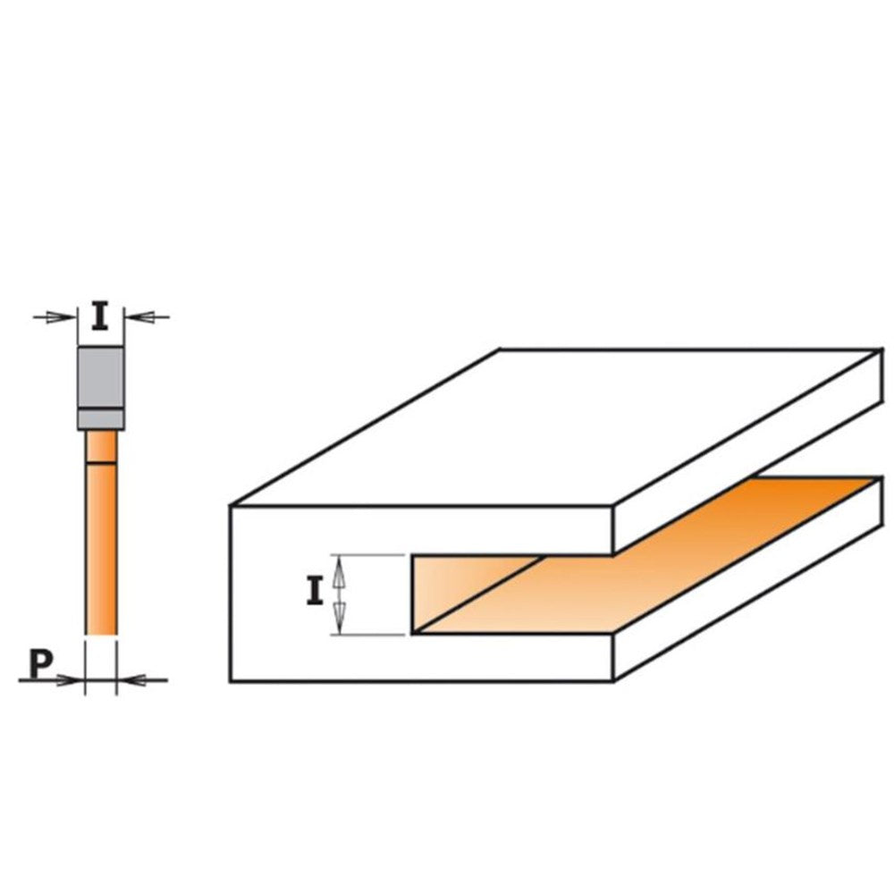 CMT Box making bit 4.78mm (3/16") with 1/2" Arbor - 6.35MM CUTTING (I)