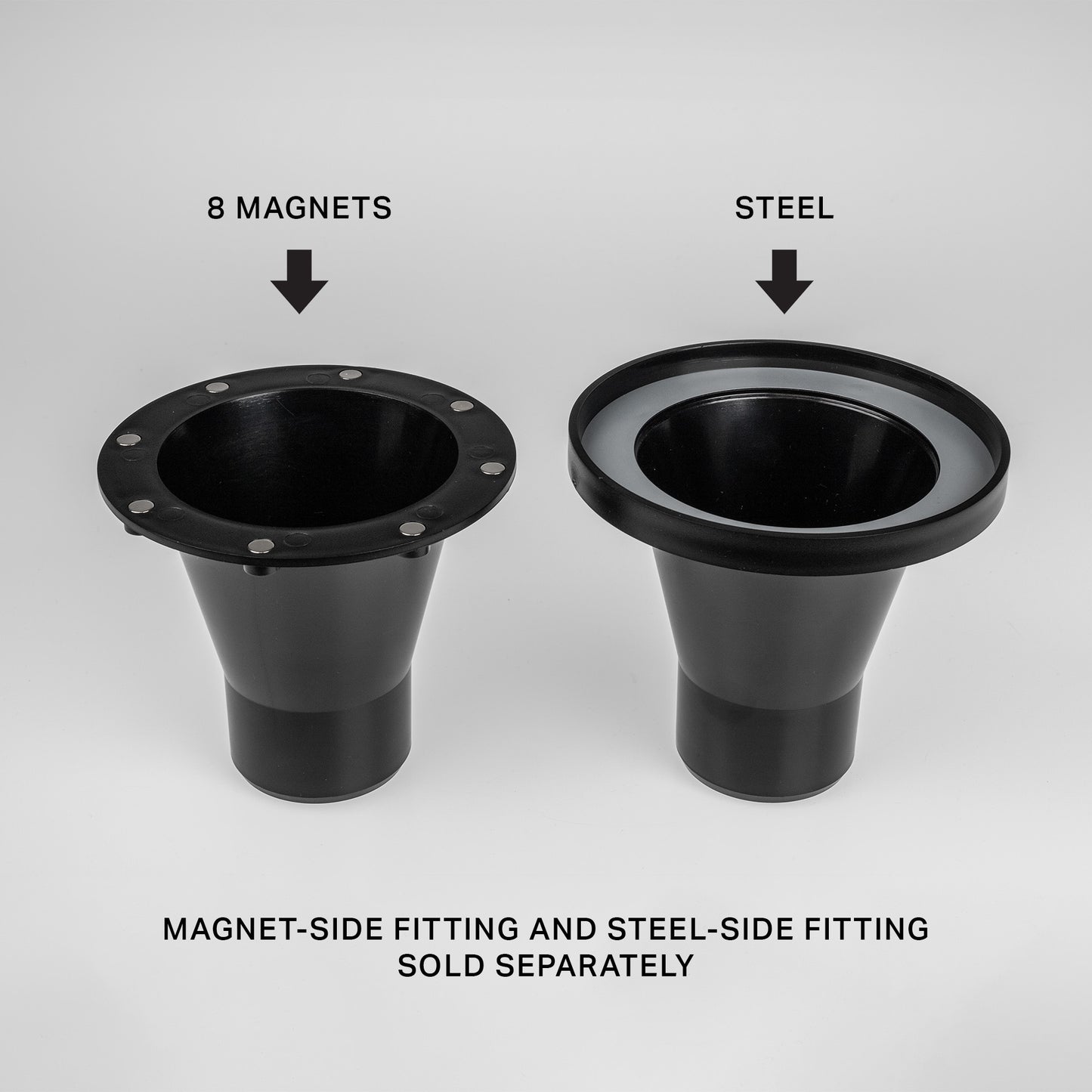Carbatec Magnetic Quick Connect Dust Hose Fitting - Magnet Side suits 2.5inch Hose