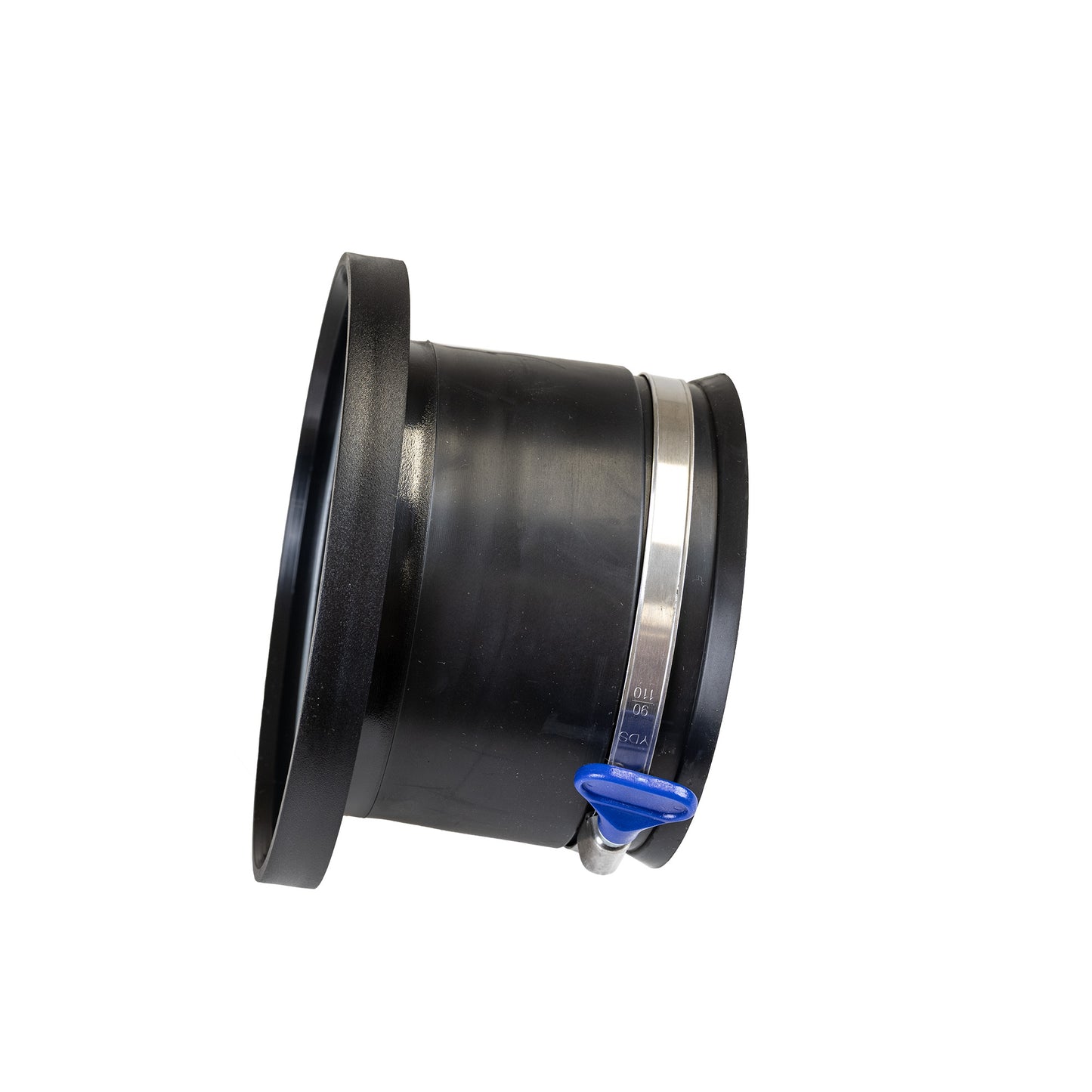 Carbatec Rubber Fitting Magnetic Dust Connector 100mm Steel Side