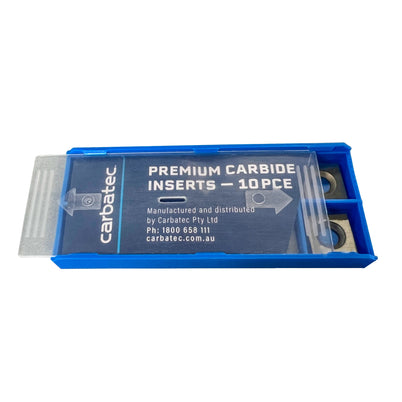 Carbatec Premium Carbide Inserts 14.17x2.0mm Square - Pk10