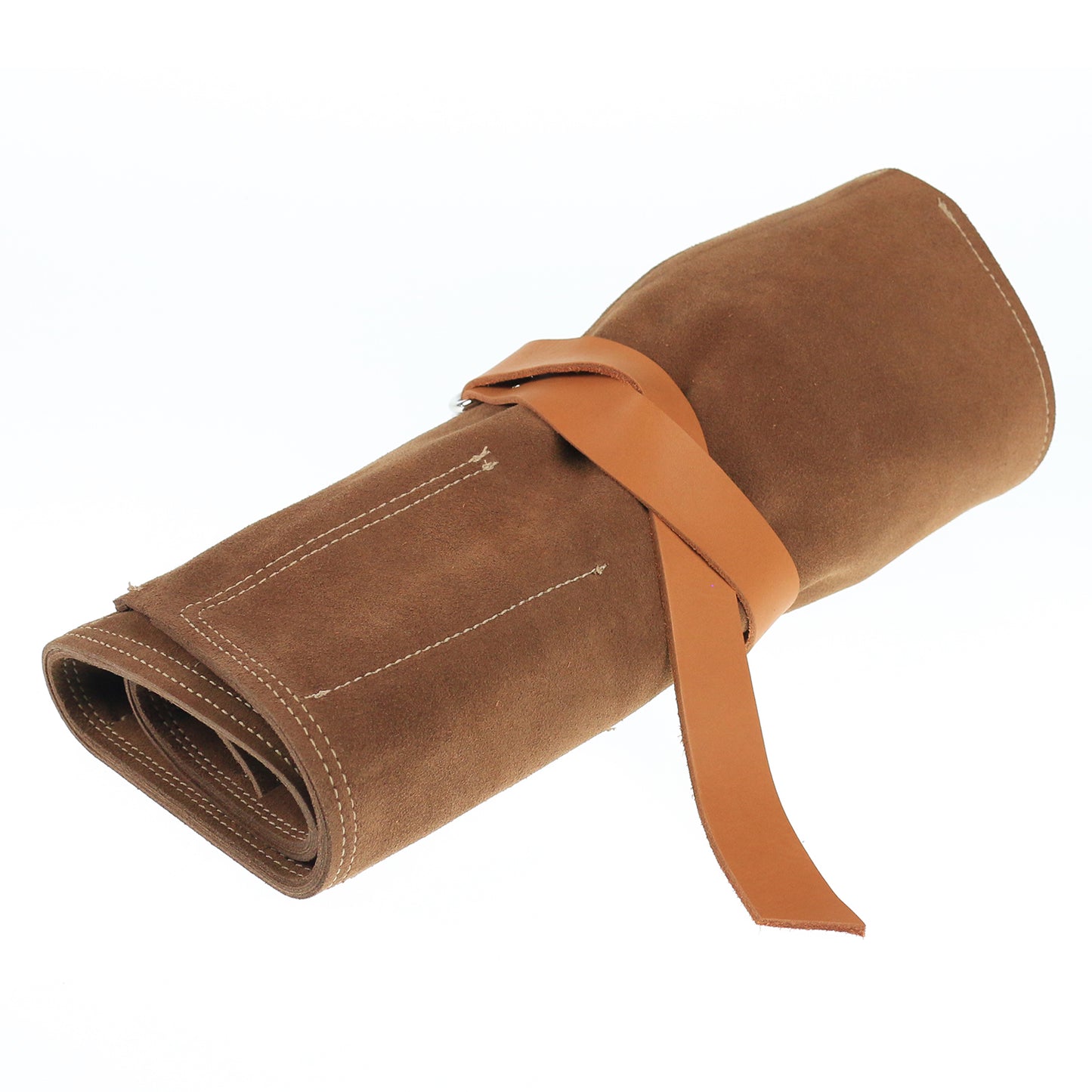 En Mina 12 Pocket Suede Chisel Roll