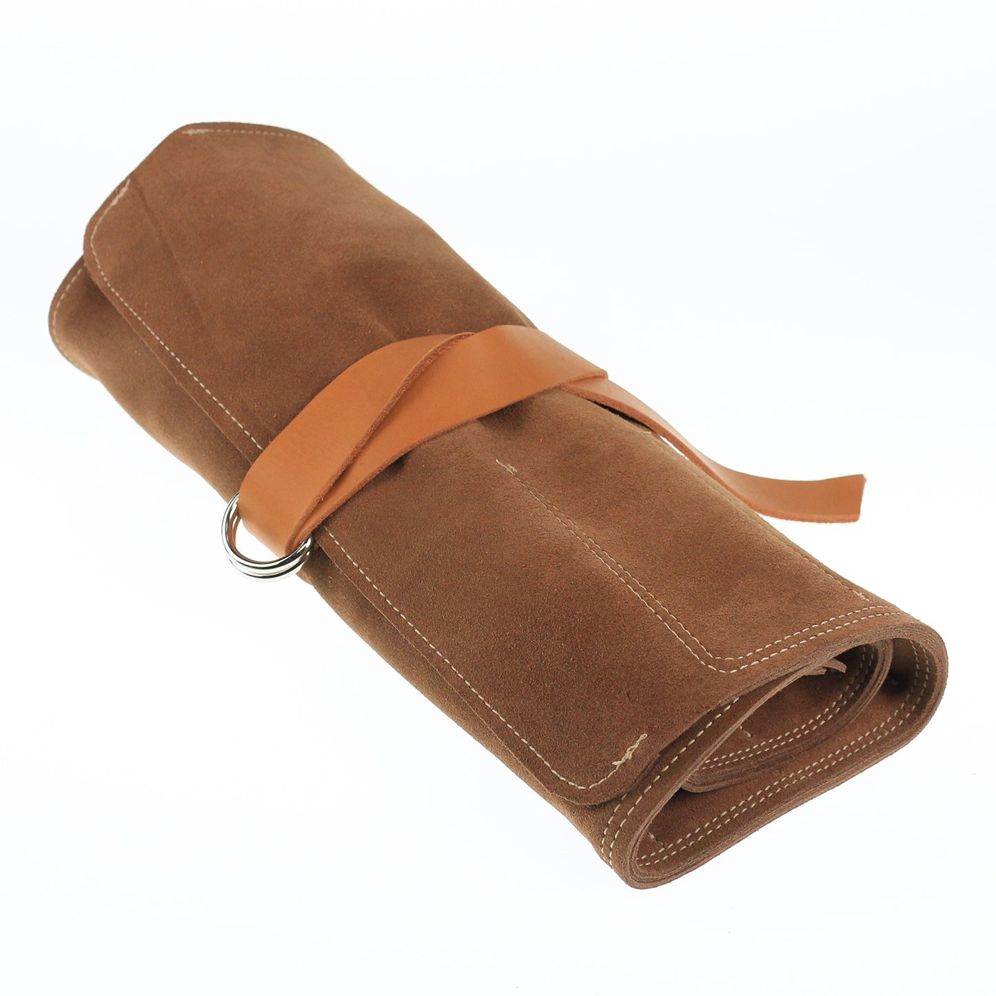En Mina 12 Pocket Suede Chisel Roll