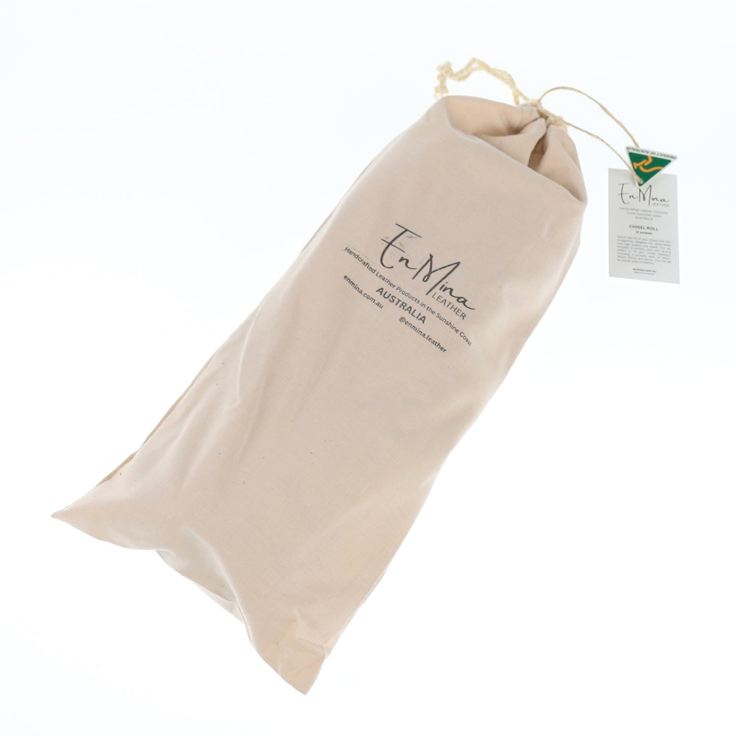 En Mina 12 Pocket Suede Chisel Roll