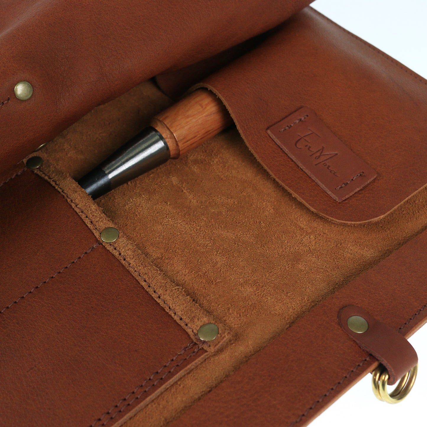 En Mina 8 Pocket HD Tanhide Chisel Roll