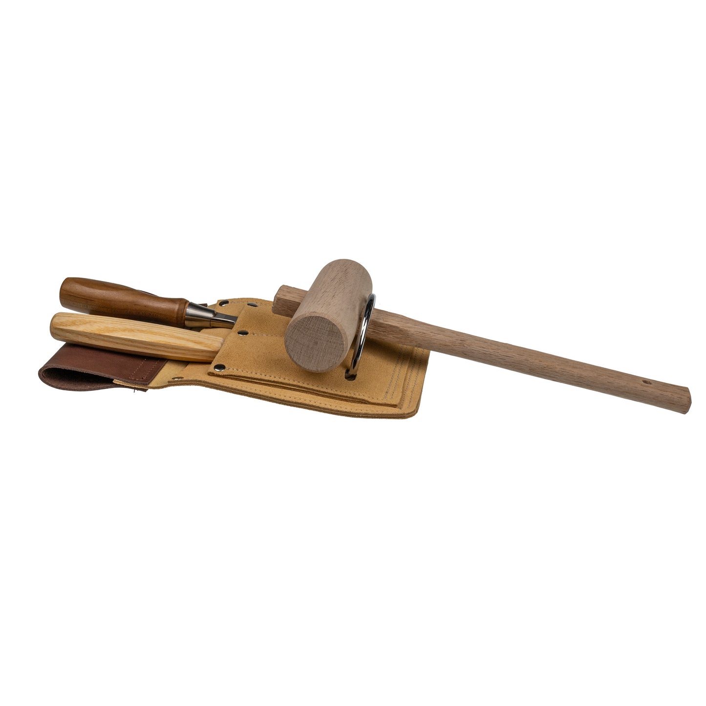 En Mina Suede Hammer and Chisel Holder