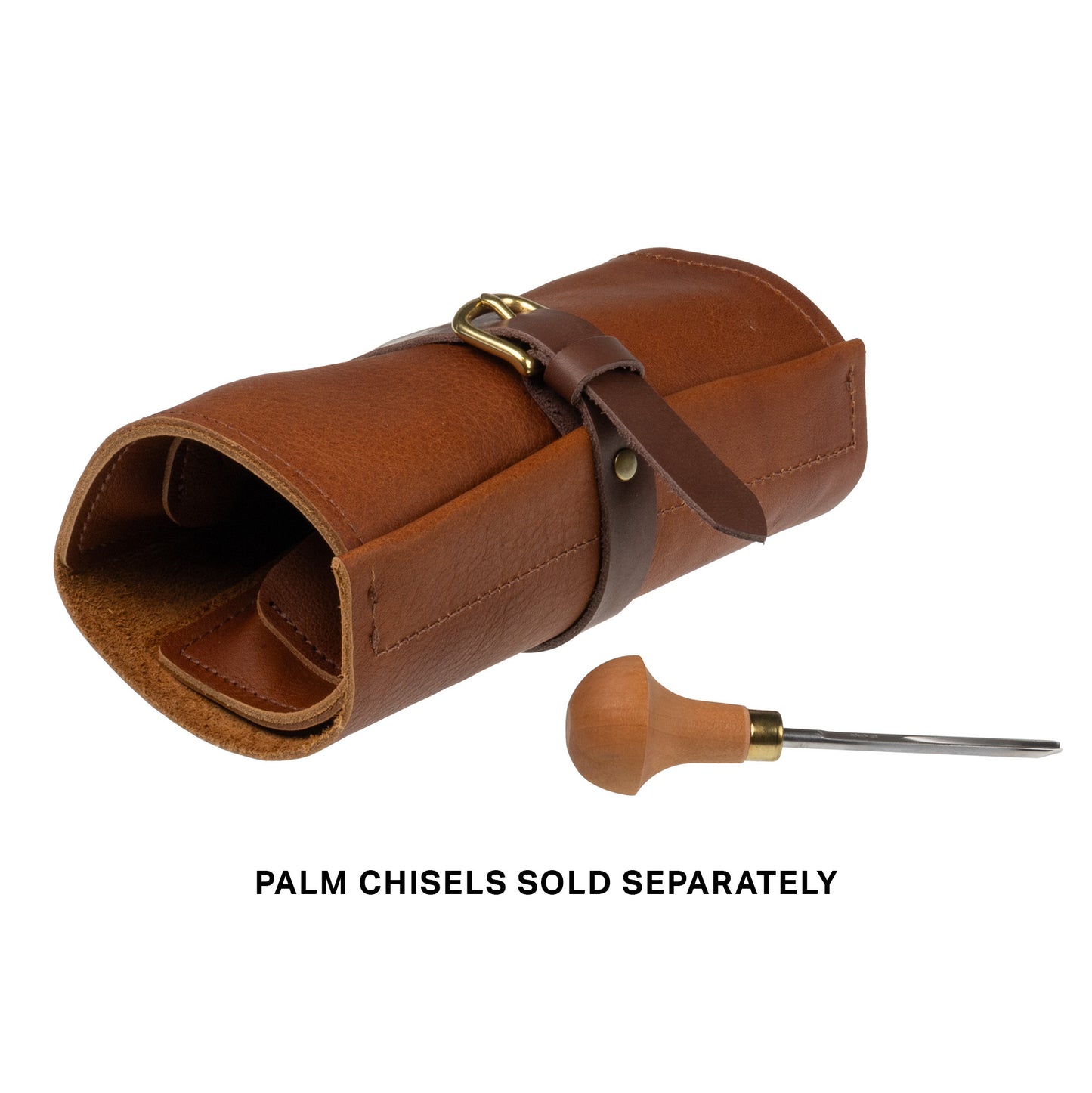 En Mina Palm Chisel Leather Roll 7 Slots