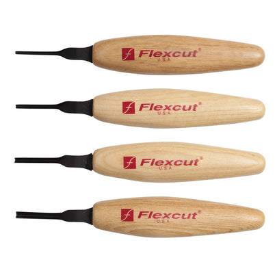 Flexcut 60Deg. Parting Micro Tool Set