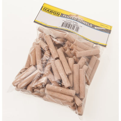 Haron 10mm x 50mm Fluted Dowels 100 Pk