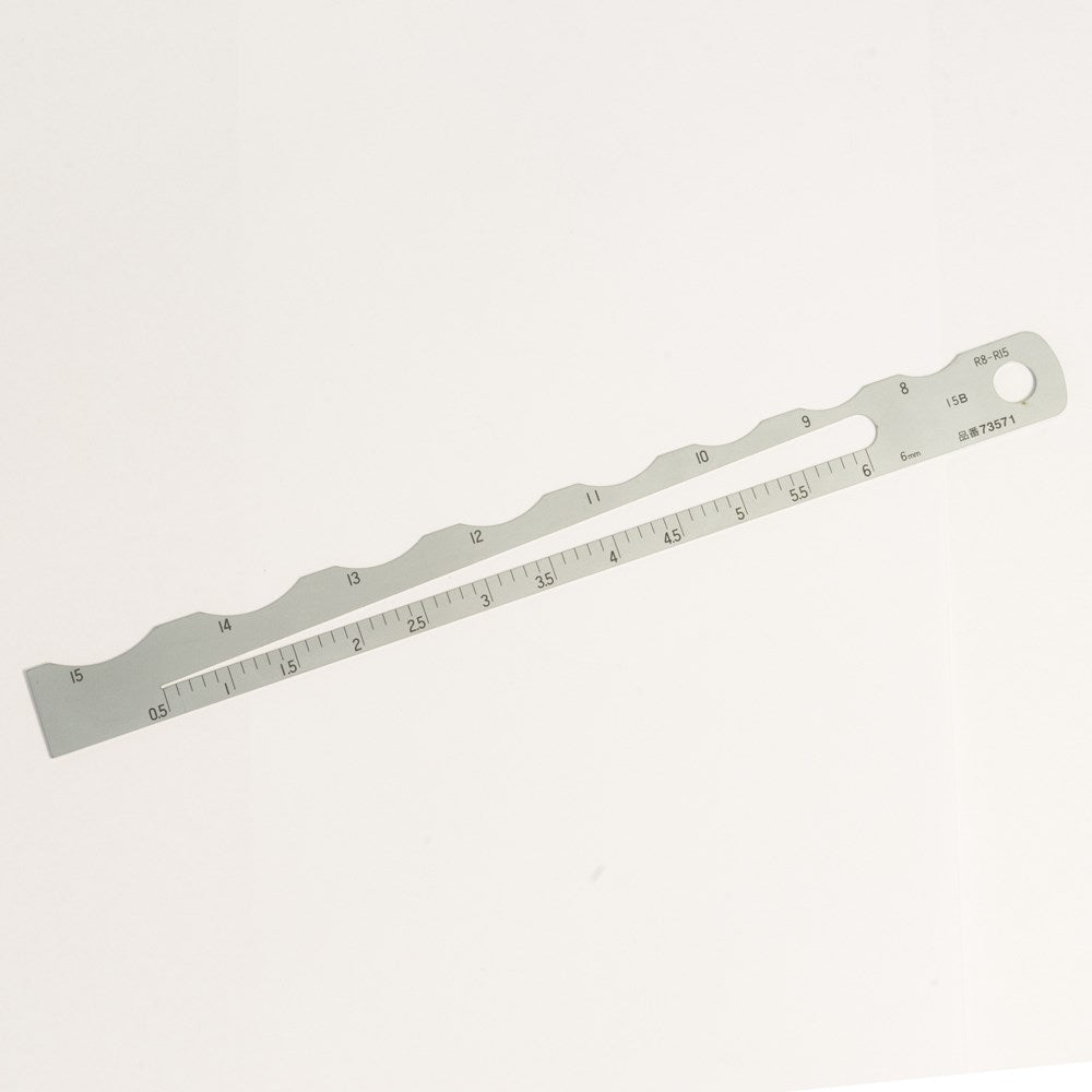 Shinwa Radius Gauge - R 8mm - 15mm - Metric