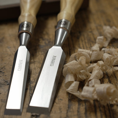 Narex Premium Richter Cryogenic 5pc Bevel Edge Chisel Set in Wooden Case