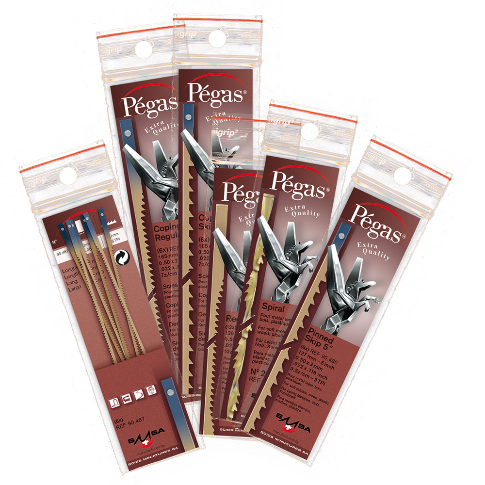 Pegas Pinned Regular Blades - 15 TPI