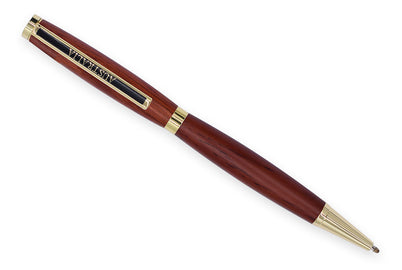 Carbatec Ball Point Pen Parts Gold Finish W/ 'Australia' Clip - 5 Pack