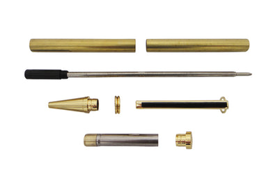 Carbatec Ball Point Pen Parts Gold Finish - 5 Pack