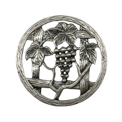 Carbatec Pewter Potpourri Lid - Grapevine