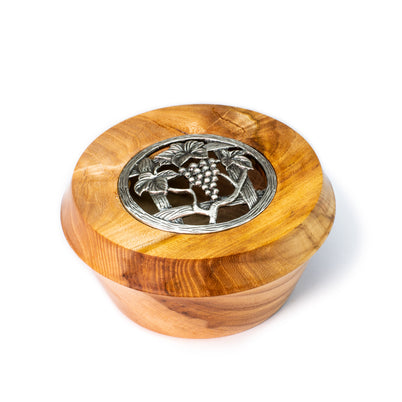 Carbatec Pewter Potpourri Lid - Grapevine
