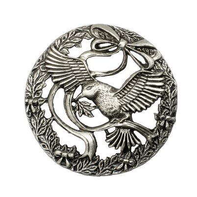 Carbatec Pewter Potpourri Lid - Bird and Bow