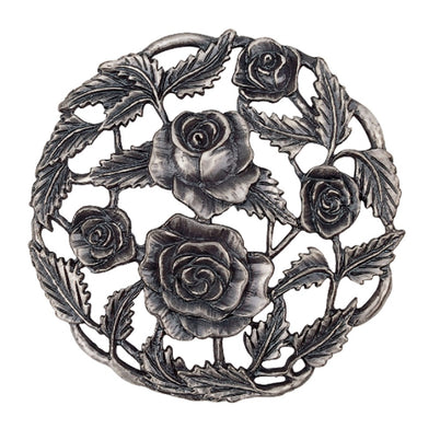Carbatec Pewter Potpourri Lid - Roses