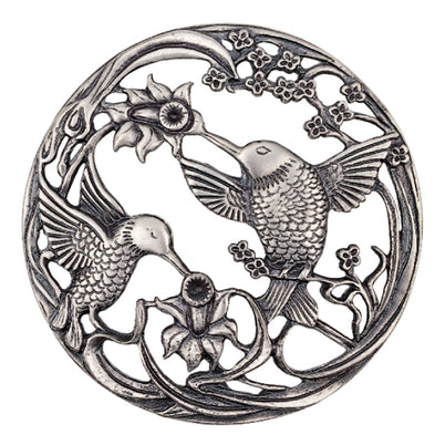 Carbatec Pewter Potpourri Lid - Hummingbird