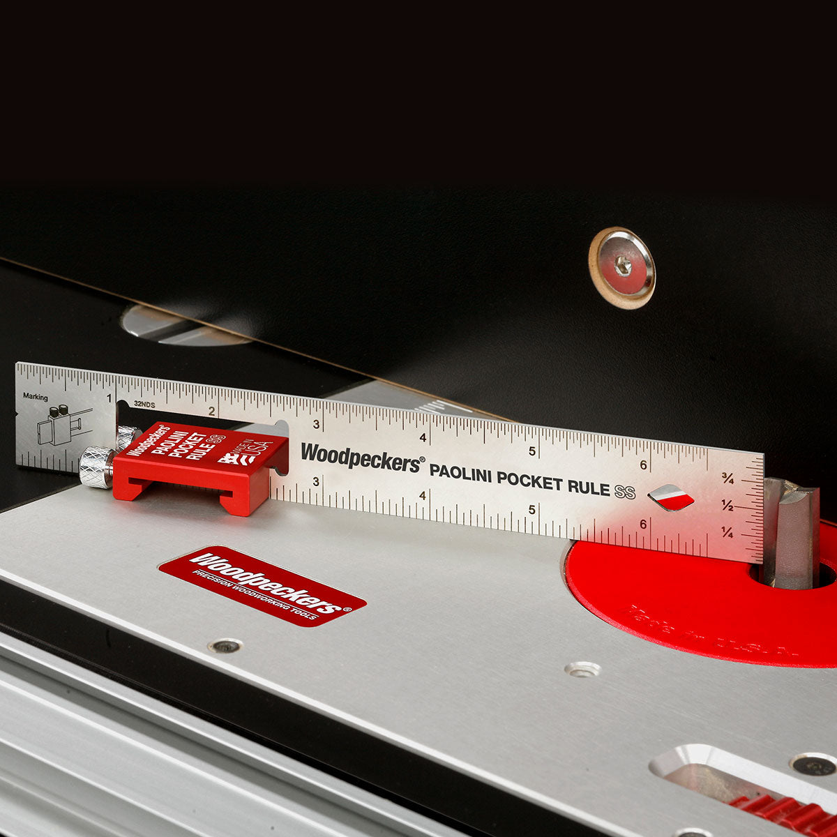 Woodpeckers Paolini Pocket Rule 300mm Stainless Steel PPRSS-300-19