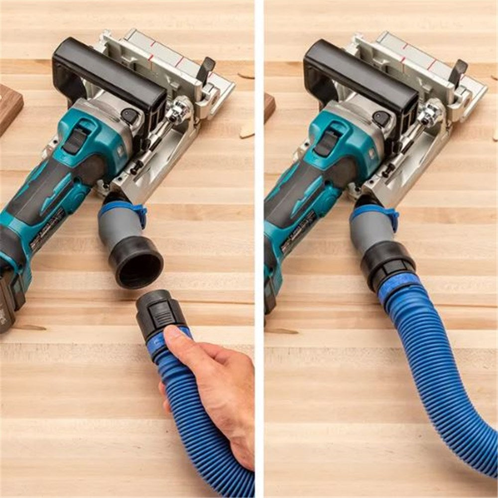 Rockler Dust Right FlexiPort Power Tool Hose Kit with Click-Connect, 3' to 12' Expandable Hose