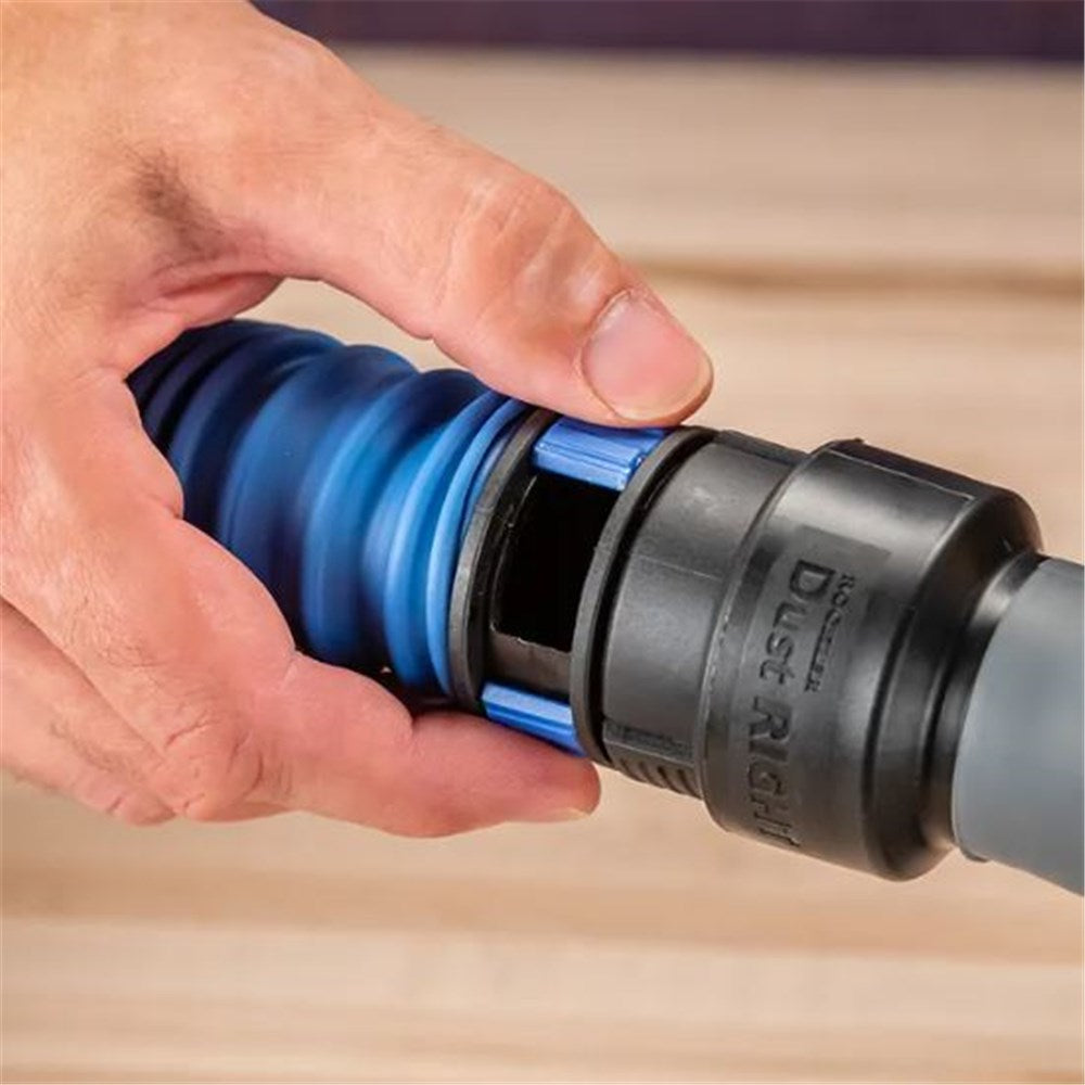 Rockler Dust Right FlexiPort Power Tool Hose Kit with Click-Connect, 3' to 12' Expandable Hose
