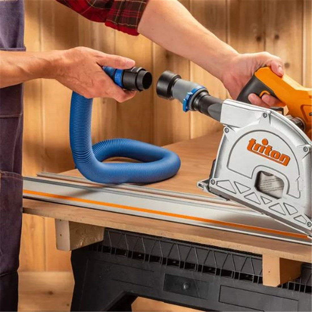 Rockler Dust Right FlexiPort Power Tool Hose Kit with Click-Connect, 3' to 12' Expandable Hose