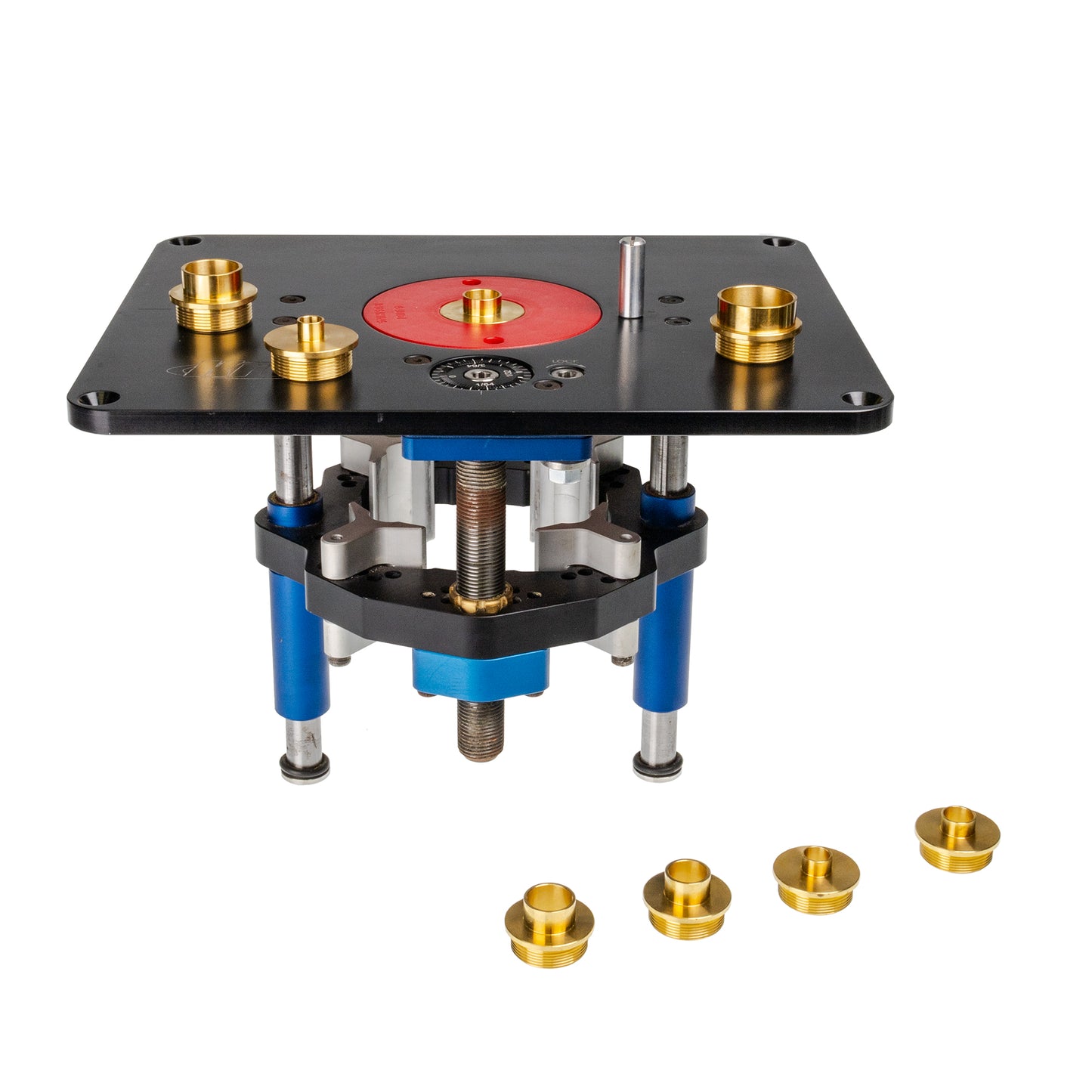 Carbatec Router Template Guide Set – 9pce Solid Brass Guides - Metric