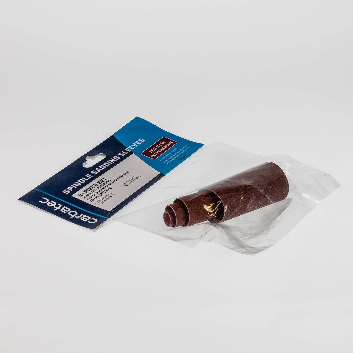 Carbatec 4Pce Sanding Sleeves 150 Grit to suit Triton TSPSP650 Spindle Sander