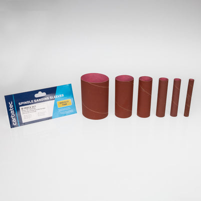 Carbatec 6Pce Sanding Sleeves 240 Grit to suit Triton TSPS450 Spindle Sander