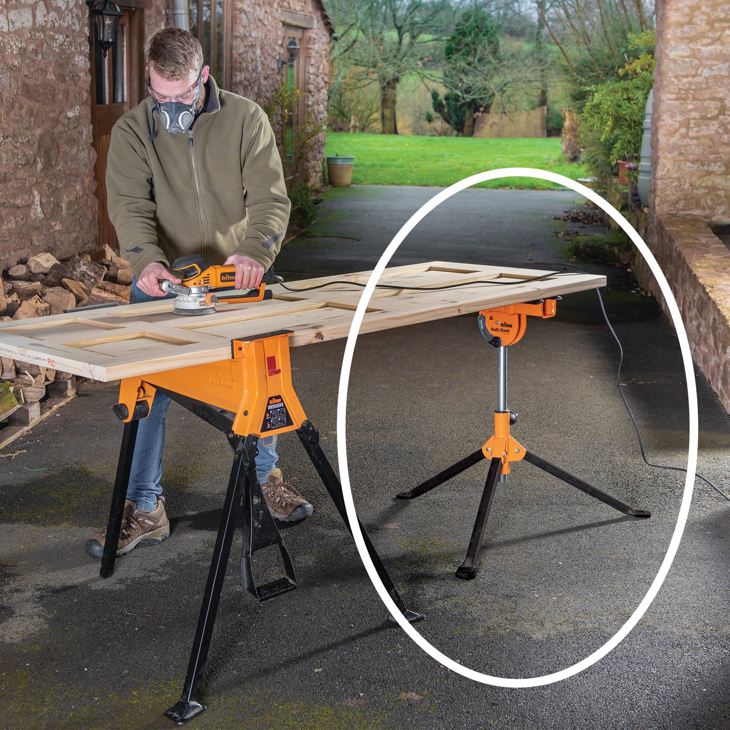 Triton Multi-Stand Folding Work Support