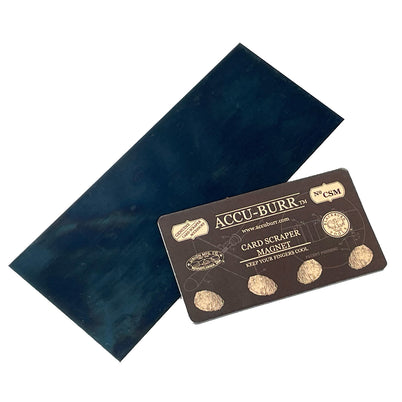 AAA ACCU-BURR™ Blue-Steel Card Scraper with Flux-Cool Magnet