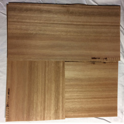 Rivergum Timber Four Piece Veneer Pack - Tasmanian Black Butt 400mm