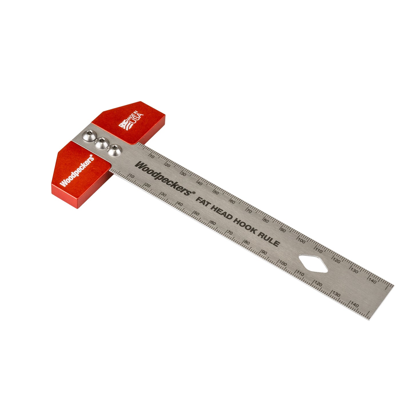Woodpeckers Fat Head Hook Rule Metric 150mm FHR-150-M-23