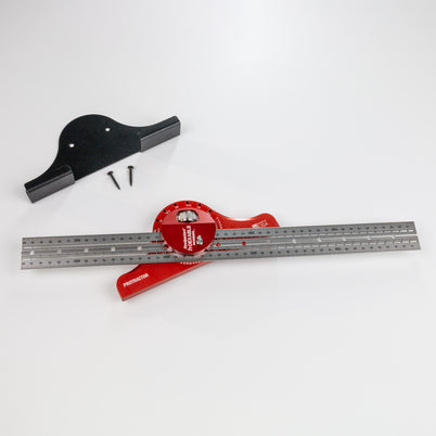 Woodpeckers In-Dexable Protractor 450mm Blade and Rack-It I-PI8B-M