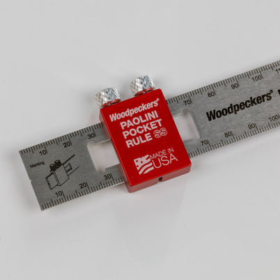 Woodpeckers Paolini Pocket Rule 150mm Stainless Steel PPRSS-150-19