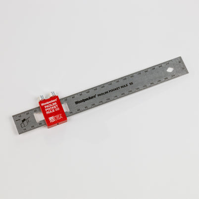 Woodpeckers Paolini Pocket Rule 200mm Stainless Steel PPRSS-200-19