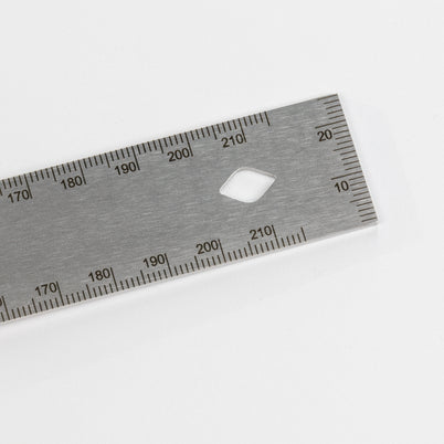 Woodpeckers Paolini Pocket Rule 200mm Stainless Steel PPRSS-200-19