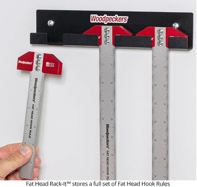 Woodpeckers Fat Head Hook Rule Rack It FHR-RI-23