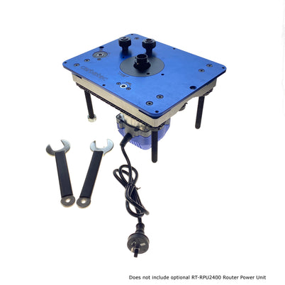 Carbatec Powered Deluxe Compact Router Table Kit with Cast Iron Top