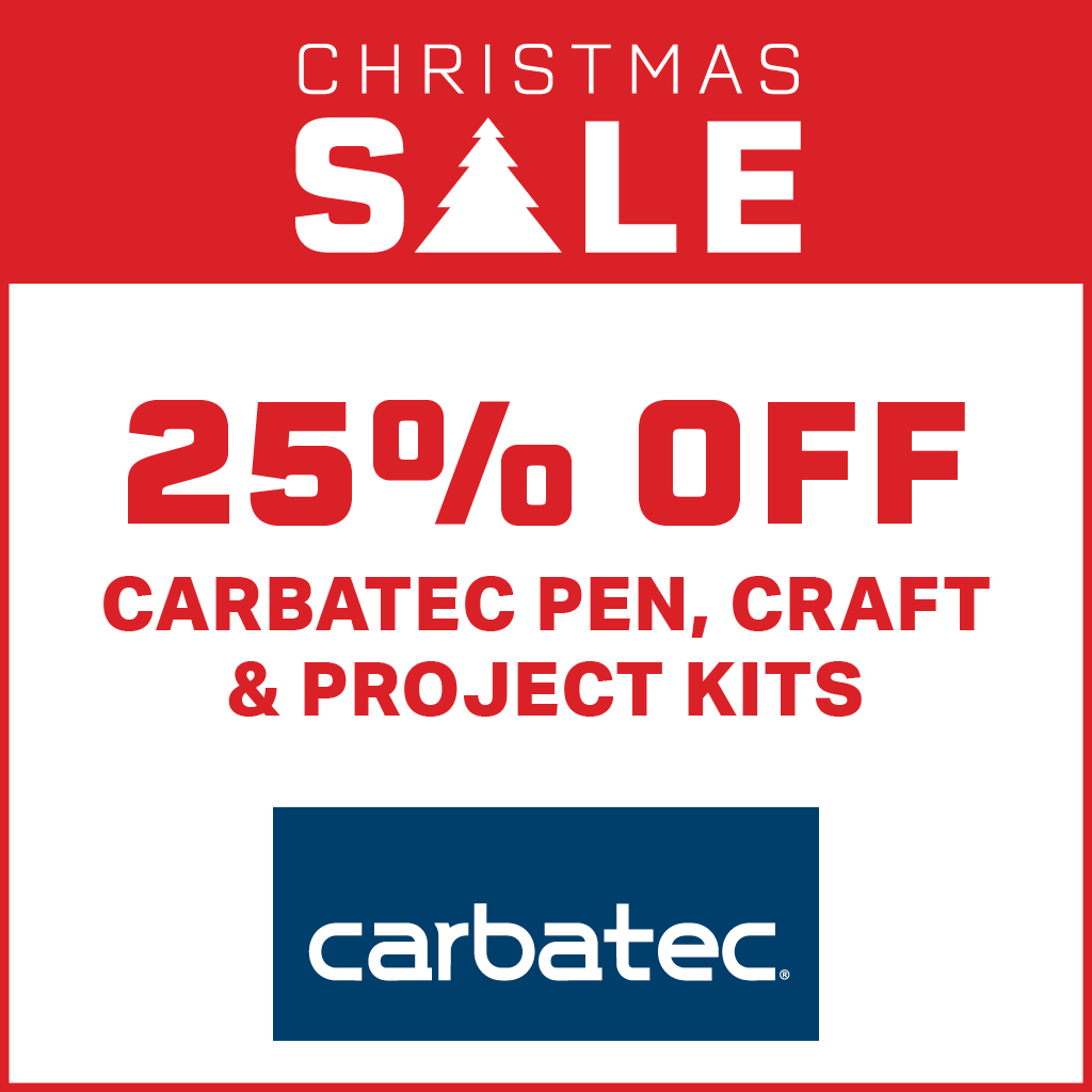 25% Off - Carbatec Pens, Craft & Project Kits