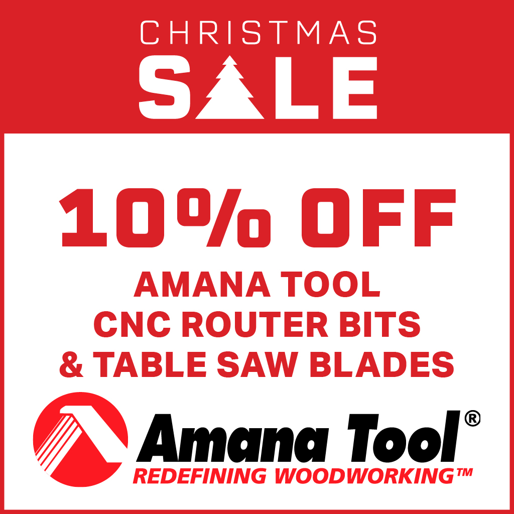 10% Off - Amana Tool CNC Router Bits & Table Saw Blades