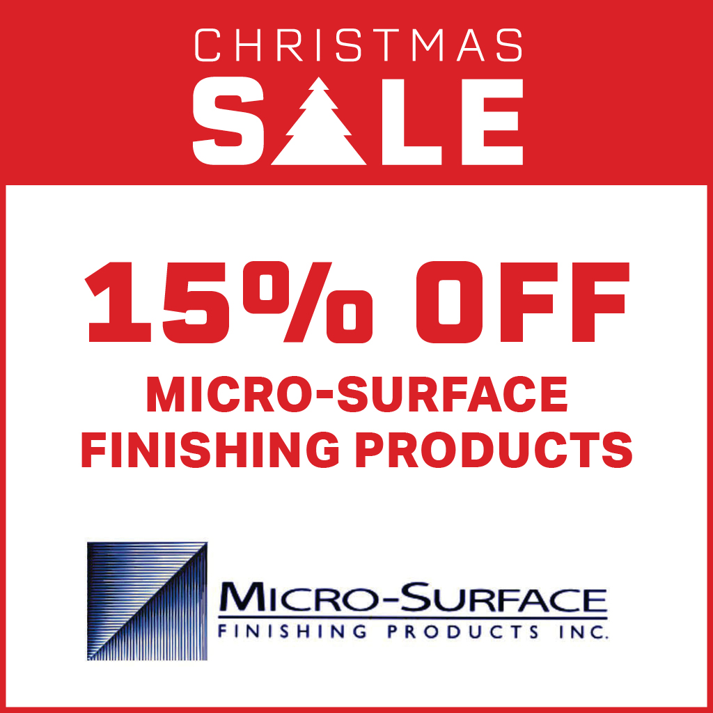 15% Off - Micro-Surface Finishing Products