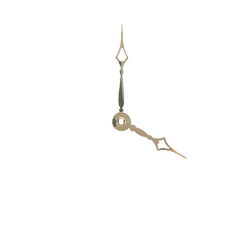 Carbatec Clock Hands - Hour & Minute - Gold - 74mm | Carbatec