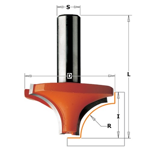 CMT Beading / Ovolo Bit6mm rad 1/4