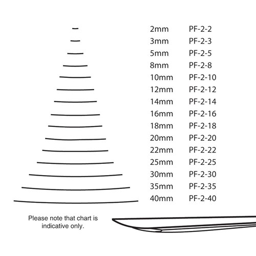 Pfeil Straight Gouge - 30mm - #2 | Carbatec